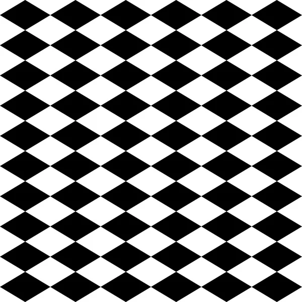 Arlequin sans couture motif noir et blanc — Image vectorielle