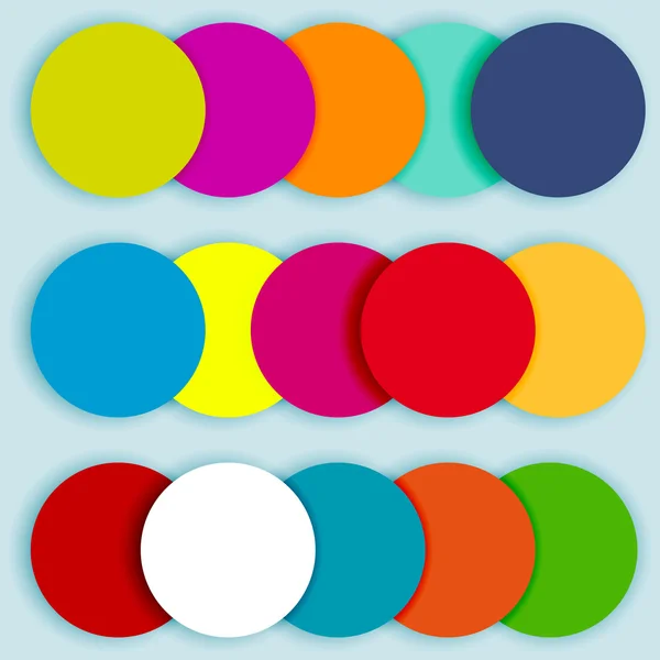 Colorful circles layered-2 — Stock Vector