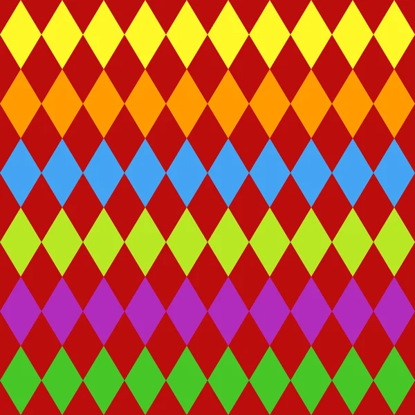 Seamless harlequin pattern-multicolor — Stock Vector