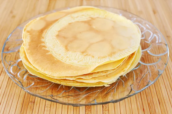 Crêpes sur plaque de verre — Photo