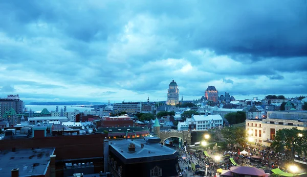 Night event in Old Quebec — Stock Photo, Image