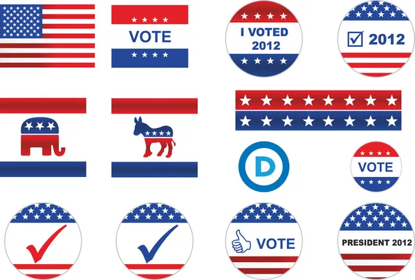 bizim seçim rozetleri ve simgeler