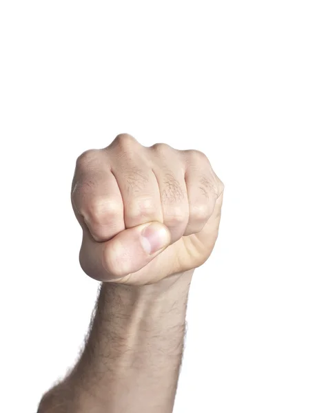 Punch fist isolated on a white background Royalty Free Stock Photos