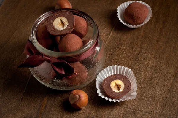 Trufas de chocolate — Foto de Stock