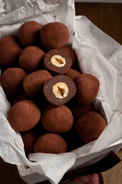 Trufas de chocolate — Foto de Stock
