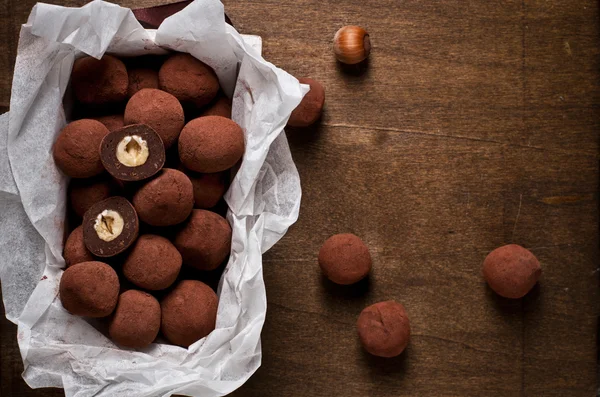 Trufas de chocolate — Foto de Stock