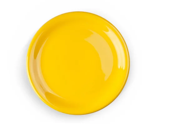 Yellow plate — Stock Photo, Image