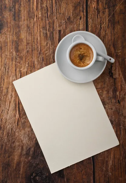Kahve ve mektup — Stok fotoğraf