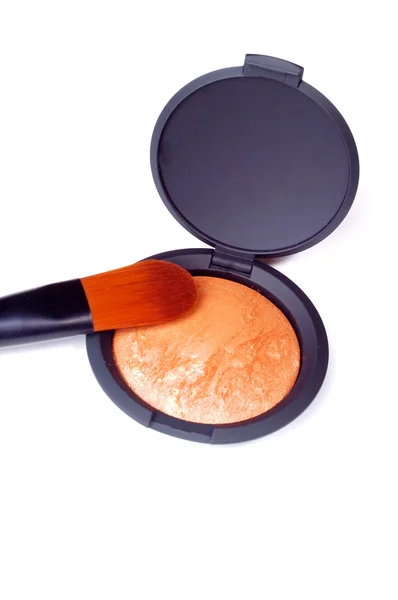Maquillaje cepillo con sombra —  Fotos de Stock