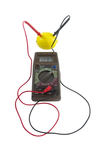 Measurement of electric tension — Stock Photo, Image