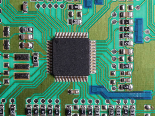 Circuitos impresos con chip —  Fotos de Stock