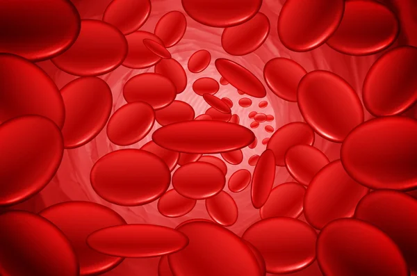 Corriente de células sanguíneas — Foto de Stock