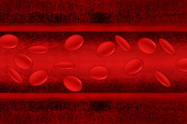 Strom von Blutzellen — Stockfoto