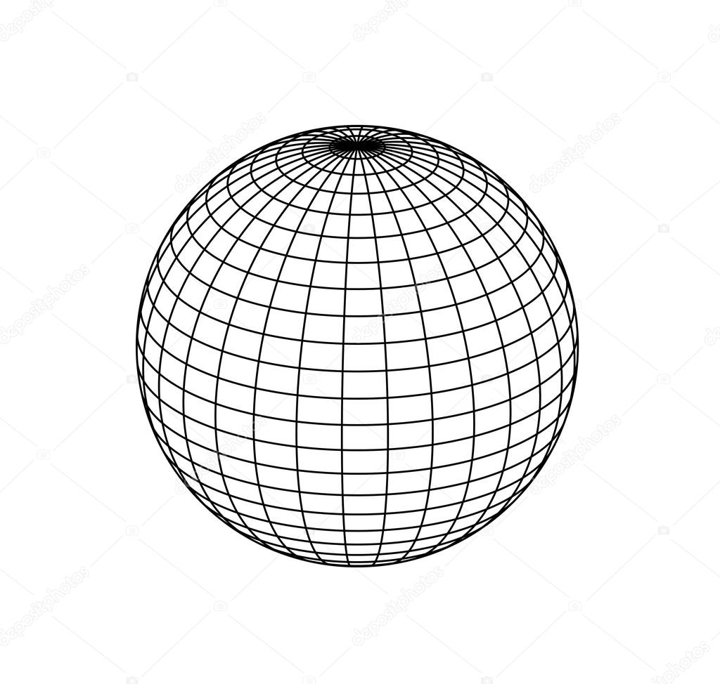 sphere on white background