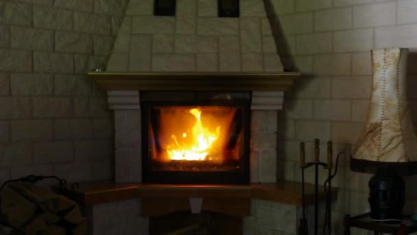 Fireplace — Stock Video