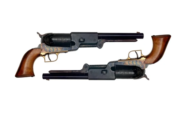 Two identical old metal colt — Stock Photo, Image