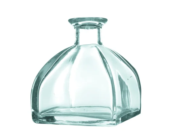 Transparent glass bottle Stock Photo