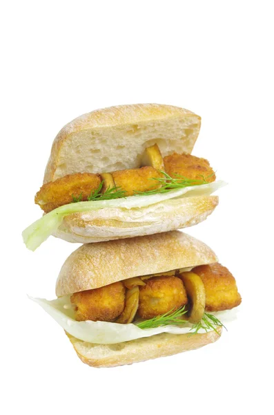 Аппетитные бутерброды — стоковое фото