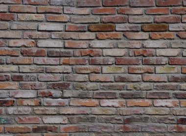 eski kırmızı tuğla duvar 