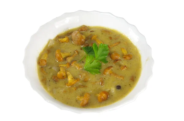 Сливочный суп с карамелью — стоковое фото
