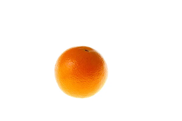 白で隔離される単一のオレンジ — ストック写真