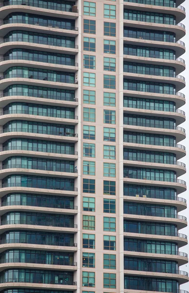 Colorati balconi curvi — Foto Stock