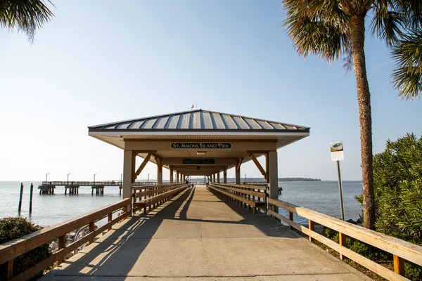 Pier de St Simons Island — Fotografia de Stock