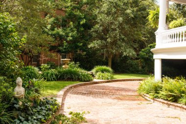 tuğla driveway Bahçe geçmiş