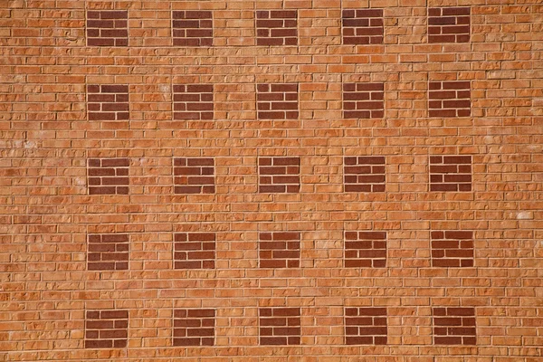 Light Red Brick with Dark Squares Horizontal — Stock Photo, Image