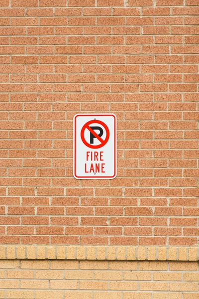 No Parking Fire Lane — Stock Photo, Image