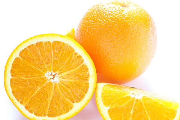 전체 및 절반 화이트에 오렌지 — 스톡 사진