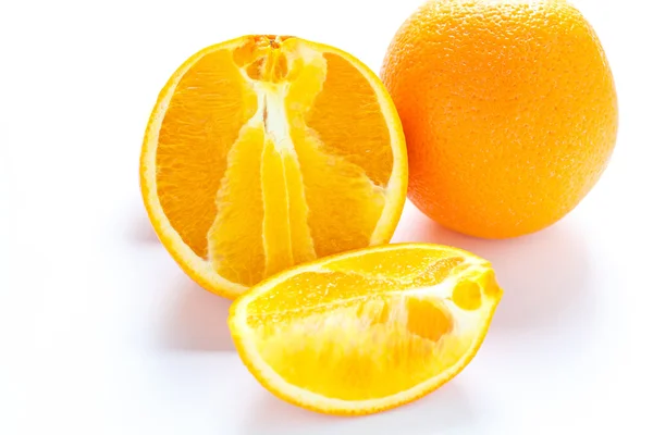 Whole and Cut Orange — Stock Photo, Image