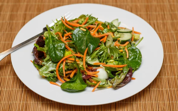 Salada de espinafre com molho leve — Fotografia de Stock