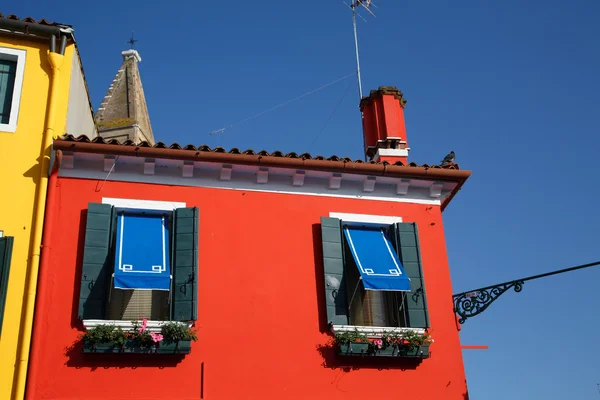 Vermelho e azul — Fotografia de Stock