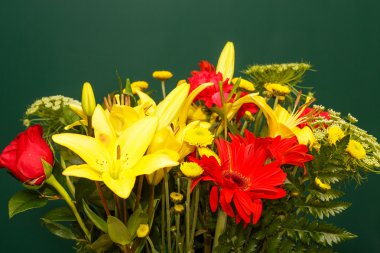 yeşil arka plan bahar boquet