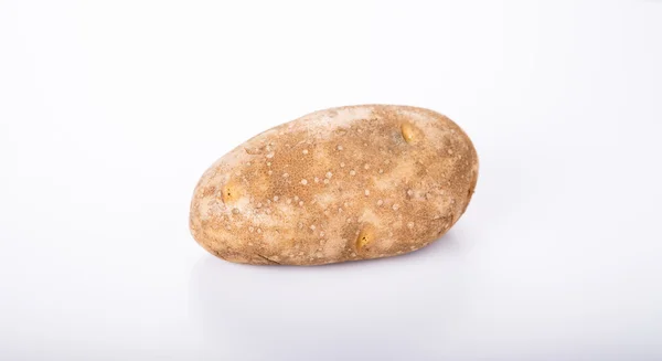 Single Potato on White Counter — Stock Photo, Image
