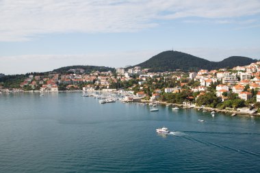 pilot tekne bay Hırvatistan karşısında seyir