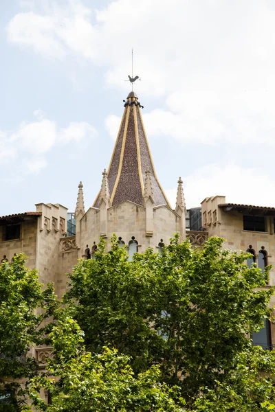 在巴塞罗那的尖塔 — 图库照片
