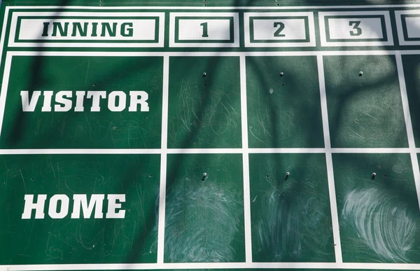 Old Fashioned Baseball Scoreboard — Stock Photo, Image