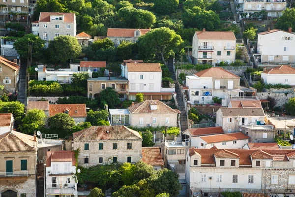 Yamaç evler dubrovnnik Hırvatistan — Stok fotoğraf