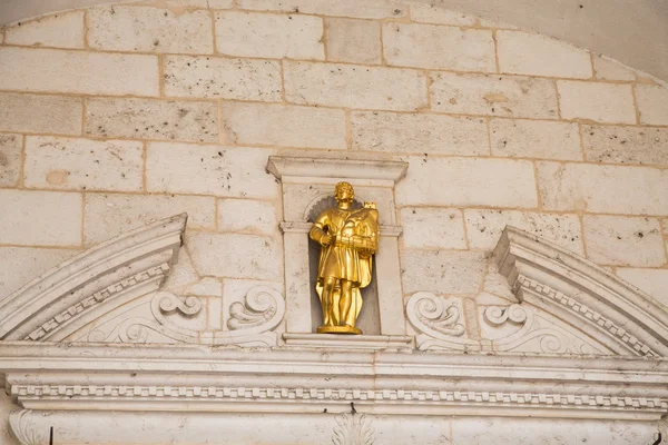 Gold Saint Over Door — Stock Photo, Image