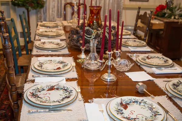 Formal Table at Thanksgiving — Stock Photo, Image