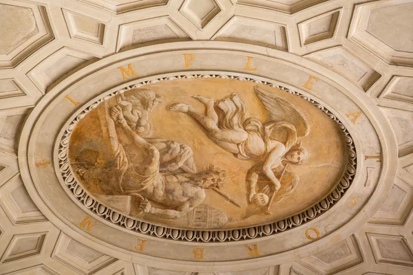 Cena pintada no teto do Vaticano — Fotografia de Stock