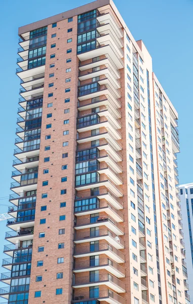 Varandas em Tall Apartment Building — Fotografia de Stock