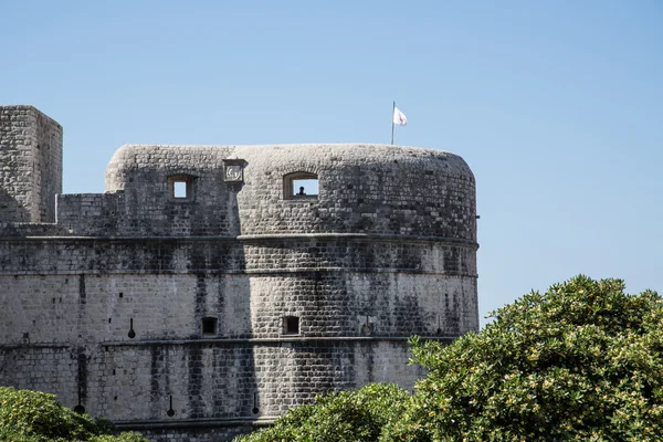 Kamenné zdi kolem Dubrovníku — Stock fotografie