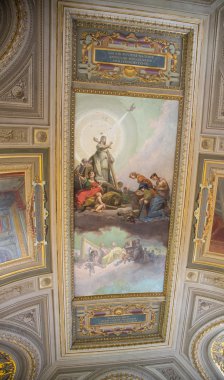 Vatikan'da boyalı salon tavan
