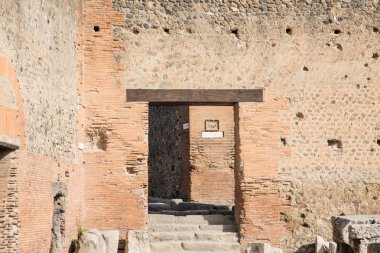 kapıdan Pompeii sokak işaretleri