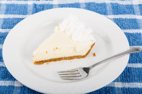 Llave fresca pastel de cal rebanada — Foto de Stock