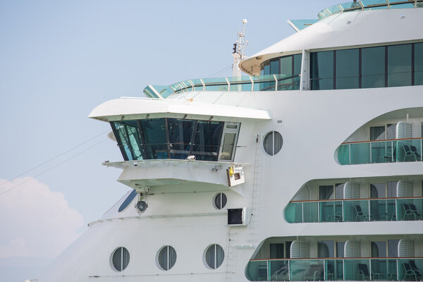 Details of Luxury Cruise ship in European port