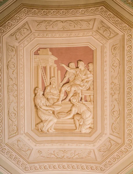 Fresco on Vatican Ceiling — Stock Photo, Image